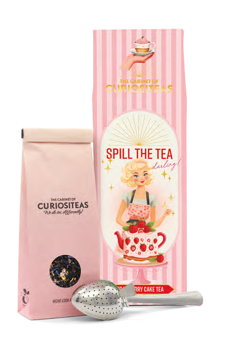 Spill the Tea CuriosiTEAs, Tisana Torta Fragole Vaniglia con Infusore
