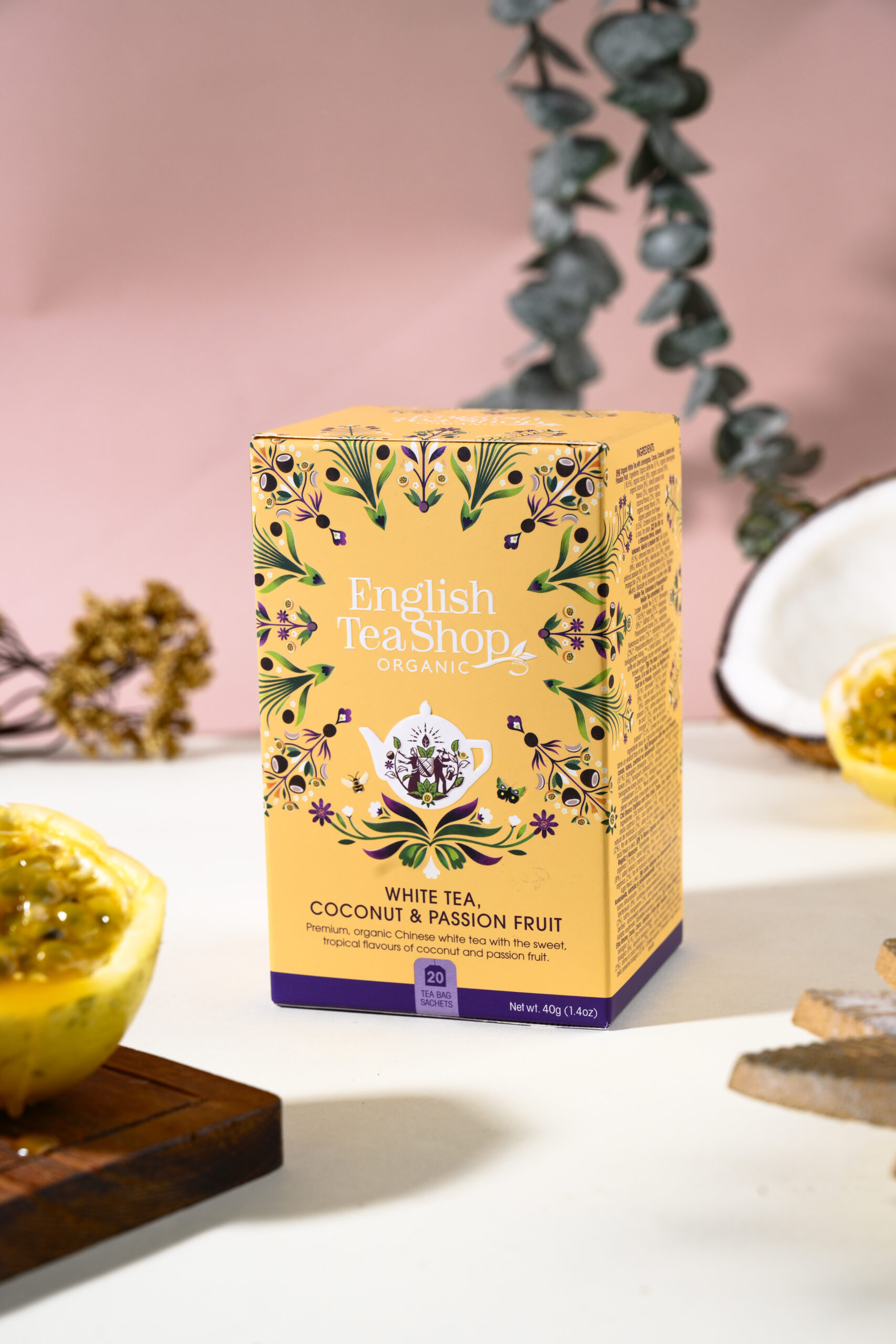 Tè Bianco BIO English Tea Shop - Cocco e Frutto della Passione