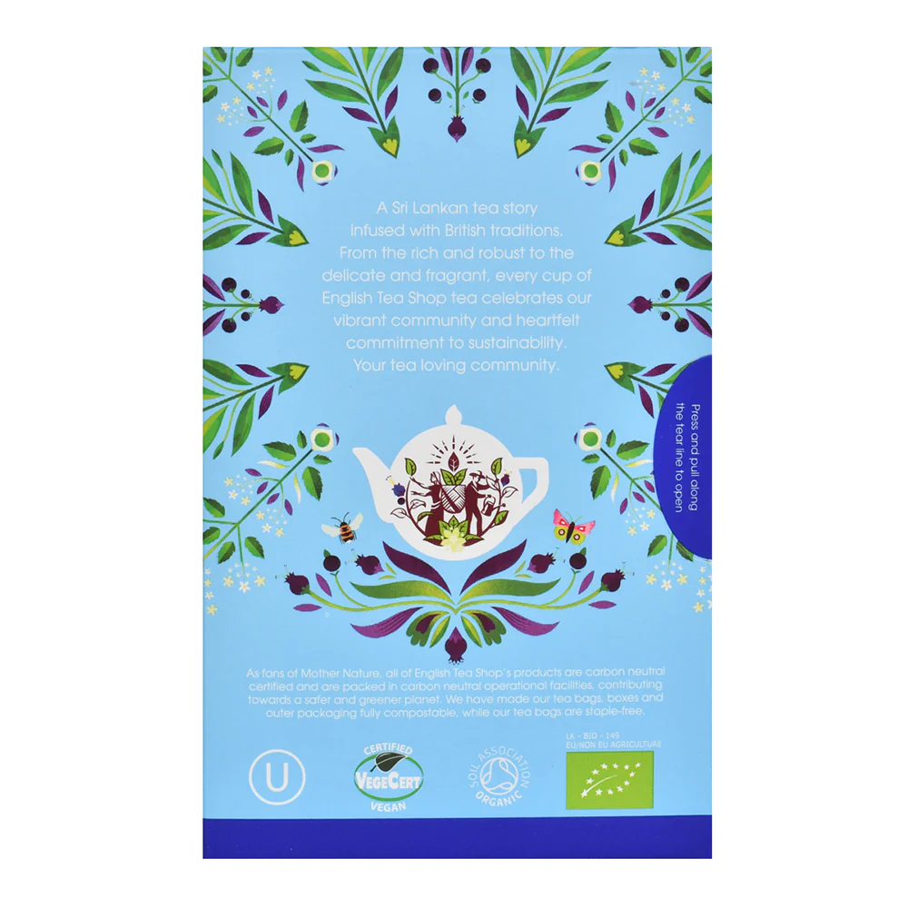 Confezione Tè Bianco Mirtillo e Sambuco BIO English Tea Shop